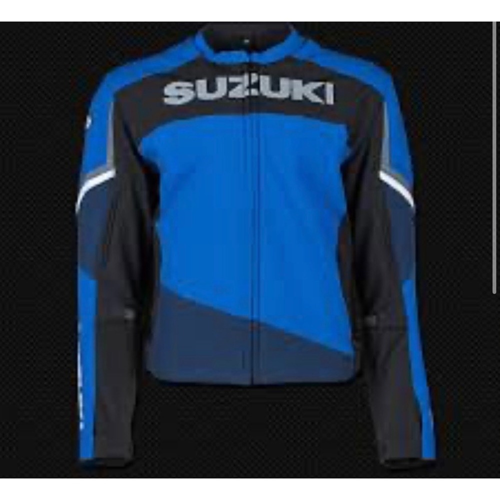 Joe Rocket Suzuki GSX-R Motorcycle Jacket Blue Black Mens Large